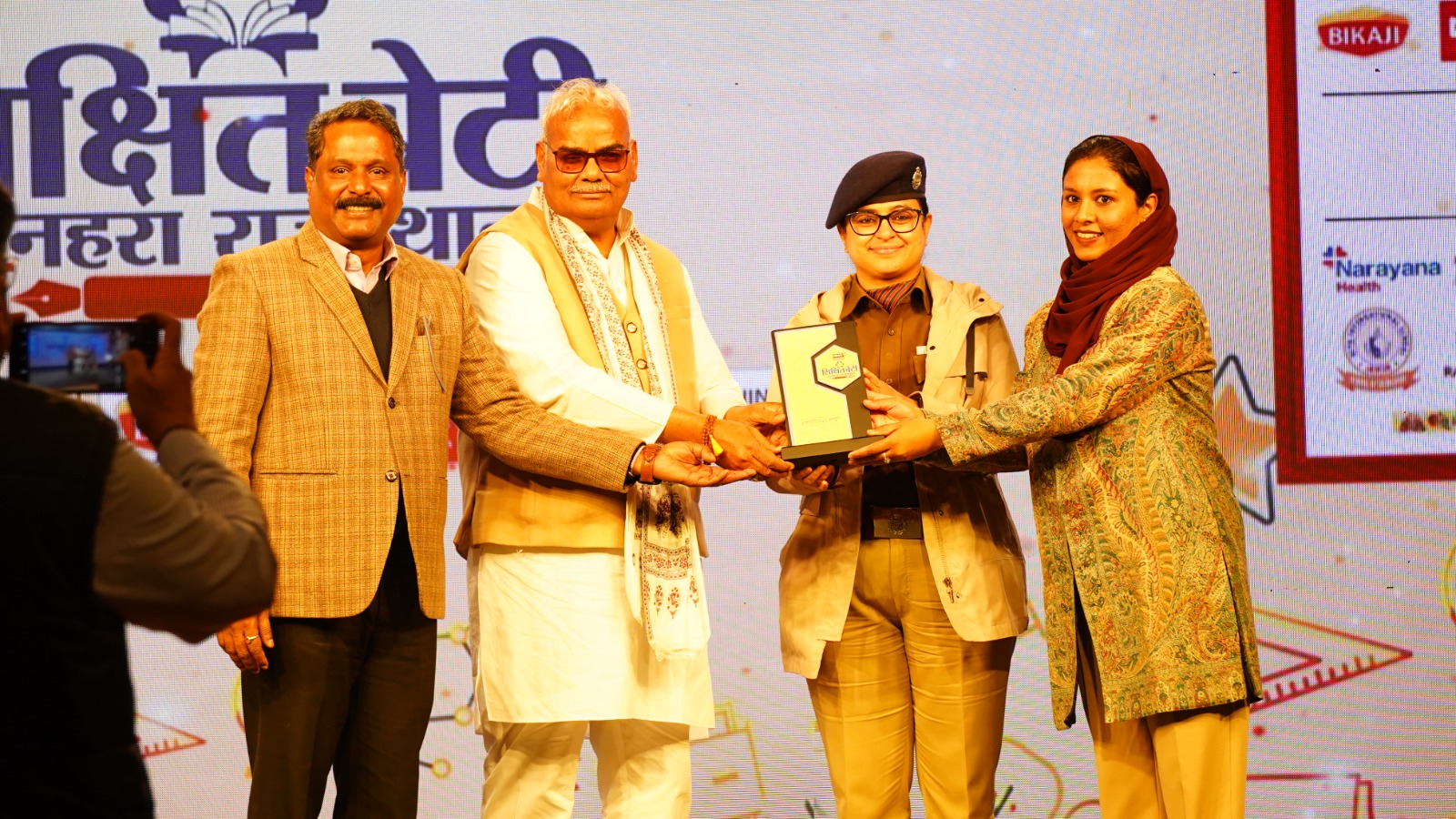 Abir Ahmed (IPE Global, Rajasthan) honoured for her commitment to advancing girls’ education, empowerment, and protection in Rajasthan.